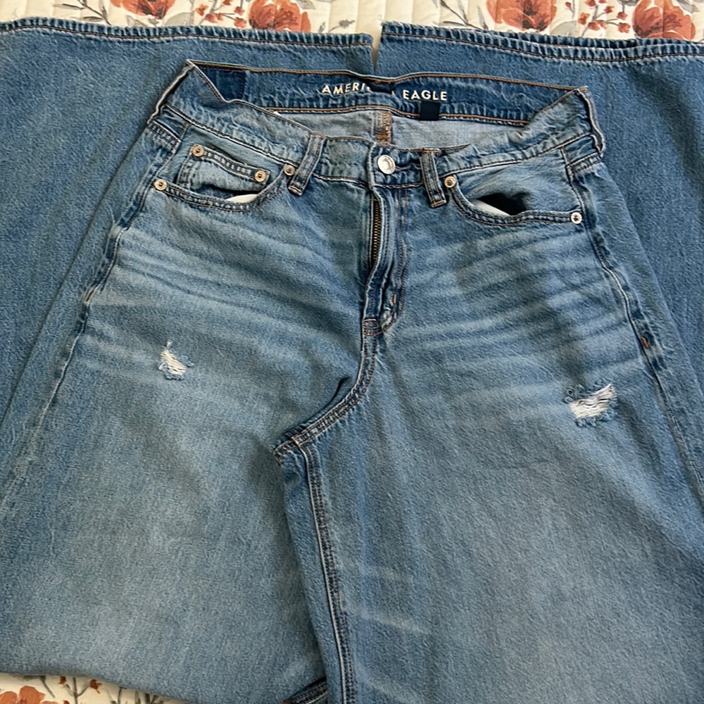 AE super high-rise ultra wide leg
